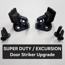 OEM Super Duty Excursion Anti-Rattle Upgrade Door Striker Pair F150 w/Bolts picture