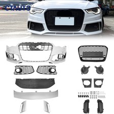 Front Bumper Grille Kit For 2012-2015 Audi A6 S6 C7 RS6 Style Lower Valance picture