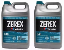 2-Gallon OEM ZEREX G48 BLUE Engine Coolant Antifreeze Fluid For BMW JAGUAR VOLVO picture