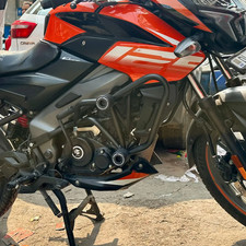 Bajaj Pulsar NS125 Heavy Duty Crash Guard Engine Leg Guard Black Protector picture