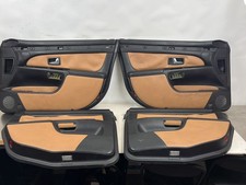 2001-2003 Audi S8 D2 A8 Door Card Trim Panel Set of 4 Black & Tan OEM #6070EM picture