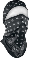 Zan Headgear SportFlex Series Convertible Balaclava - Black Paisley picture