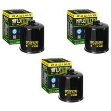 Hiflofiltro Racing Black Oil Filter HF303RC 3 Pack Honda Kawasaki Polaris Yamaha picture