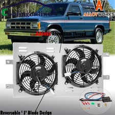 Aluminum Shroud Electric Fan For 82-94 Chevy S10 GMC S15 Jimmy SBC 350 V8 Swap. picture