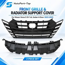 Fit Nissan Versa S SV 2023-2025 Front Upper Grille W/Radiator Support Cover picture