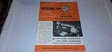 MG Judson Supercharger Brochure Original Vintage Sprint Car Hotrod Gasser Race  picture