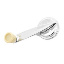 60-63 Ford Falcon/Ranchero/Comet Door Window Handle, Chrome w/ White Knob picture