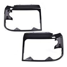 Headlights Trim Bezel Headlamps Door Bezel Left & Right 2 PCS Glossy picture