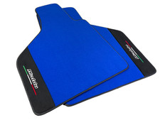 Blue Floor Mats For Lamborghini Diablo 1990-2001 With Alcantara Leather picture