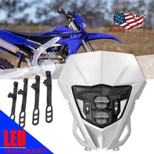 For Yamaha WR450F WR250R TTR230 YZ250F W/ White Fairing LED Motocross Headlight picture
