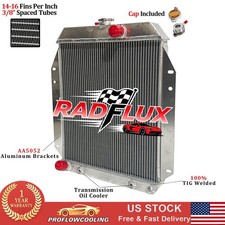 CU6665 Aluminum Radiator Fit 1964-1970 1969 1968 Dodge A100 V8 4.5L 5.2L Engine picture
