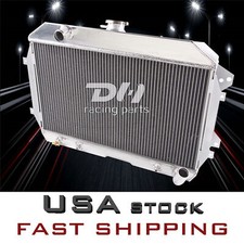 4 Row Alum Radiator For 1970-75 71 72 73 74 Nissan/Datsun 240Z 260Z 2.4L 2.6L L6 picture