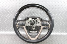 14-22 Grand Cherokee Bronze Trim Black Leather Woodgrain Steering Wheel Heated picture