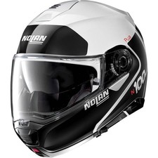 Nolan N100-5 Plus Distinctive Modular Motorcycle Helmet Metal White Street XXL picture