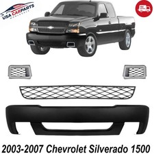 Front Bumper Cover & Lower Grille Kit For 2003-2007 Chevrolet Silverado 1500 picture