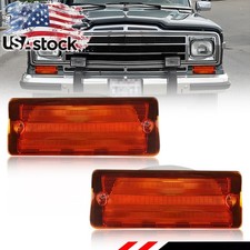 Amber Front Parking Turn Signal Lights For 76-83 Jeep Cherokee Wagoneer J10 J20 picture