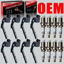 Brand 8X OEM Ignition Coil & 8X Iridium Spark Plugs For Mercedes-Benz S550 UF741 picture
