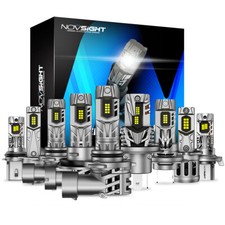 NOVSIGHT LED Headlight Bulbs Hi/Lo Beam 6500K Cool White 20000LM 400% Brightness picture