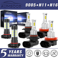 10000K LED Headlight Fog Light Bulb 1500 2500 HD 2007-2019 For Chevy Silverado picture