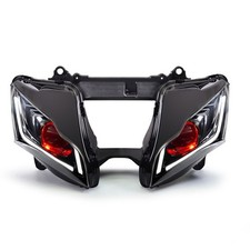 KT LED Headlight for Kawasaki Ninja ZX10R 2016-2020 Red Demon Eye picture