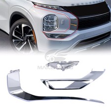 3PCS Right Front Bumper Chrome Molding Trim Strip For Mitsubishi Outlander 22-24 picture