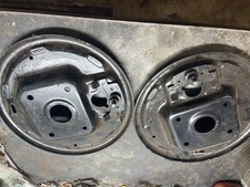 1959-60 Buick front brake backing plates, adapters to early Ford spindles picture