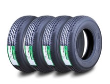 Set 4 ST205/75R15 FREE COUNTRY Trailer Tires 205 75 15 8PR LRD w/Scuff Guard picture