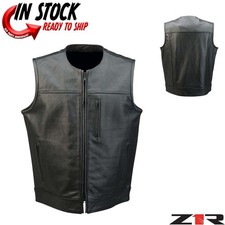 NEW Z1R PATRIOT PERFORATED LEATHER MOTORCYCLE VEST - PICK SIZE picture