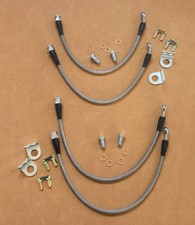 Front & Rear Brake Lines Kit SS Braided 2005-13 Chevrolet Corvette C6 Base Model picture