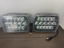 Partsam 2PCS Rectangle H6054 LED Headlights 5x7 7x6 Headlamp Hi/Low Sealed Beam picture