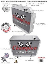 1966-79 Ford F-Series Truck, 1978-79 Bronco DR 2 Row Champion Radiator V8 Eng picture