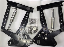 Pair  1967- 1972 Chevrolet Truck C10 GM Hood Hinge Billet Aluminum Black picture
