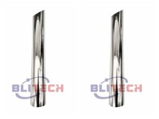 Pair BOZZ 5 inch OD Chrome Stack Mitre Cut Pipe 60