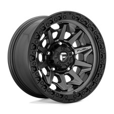 17x9 Fuel D716 COVERT Matte Gun Metal Black Bead Ring Wheel 6x5.5 (-12mm) picture
