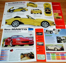 1999 Marcos Mantis Original Poster Brochure Specs Info 99 Ford V8 picture