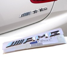 For Chrome AMG Emblem Badge Rear Trunk Decal A B C E S CL SL ML CLK CLS SLK picture