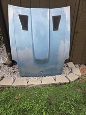 1979 Datsun 280ZX S130 OEM Hood w Vents Emblem Latch Original Blue 2 Seater picture