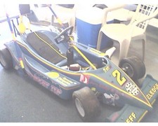 Vintage Racing Go-Kart, Indy Car Style Chassis&Body,Hand Controls/No Engine,READ picture