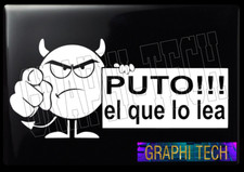 PUTO EL QUE LO LEA STICKER CALCOMANIA DECAL CALCA PEGATINA DEVINILO 9
