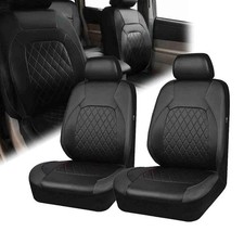 Forros Para Asientos De Carros Covertores Cuero Funda Universales picture