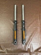 Harley 08-13 SHOWA Front Forks Tubes Legs 39mm Pair G5C0-L G5C0-R Black Lower picture