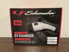 Schumacher 16A Level 1 & 2 EV Charger Model SC1455-28 ft cord  120/240V outlets picture