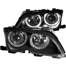 Anzo 121140 Black Housing Headlights 2002-2005 BMW 3 Series E46 picture