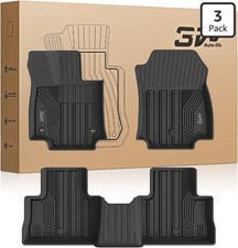 3W All-Weather Floor Mats For 2019-2025 Toyota RAV4 Custom TPE Liners Full Set picture