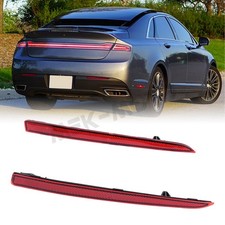 2x Rear Bumper Brake Light Reflector For Lincoln MKZ 2013-2020 RH+LH Side picture