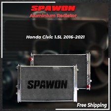 SPAWON 3ROW Cooling Aluminum Radiator For Honda Civic 1.5L 2016-2021 13582 picture