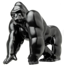 Gorilla King Hood Ornament (Matte Black) 3 Hole Mount 4 3/4