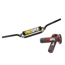 ProTaper SE Seven Eighths Lowrise Handlebar dirt bike bars - Black - FREE GRIPS picture