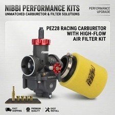 NIBBI PEZ28 Carburetor Air Filter Kit CG250 CG300 RSP Hawk 250cc 300cc Pit Bike picture