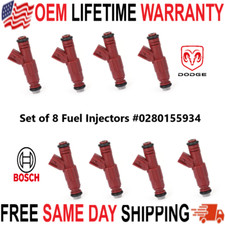 NEW UPGRADED OEM Bosch x8 4hole 24LB Fuel Injectors for 00-03 Dodge 3.9 5.9 +HP picture